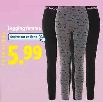 Lidl Disney Legging femme offre