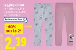 Lidl Disney Legging enfant offre