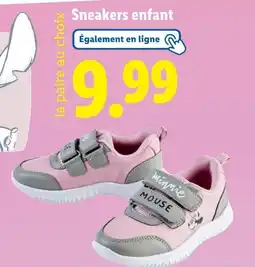 Lidl Disney Sneakers enfant offre