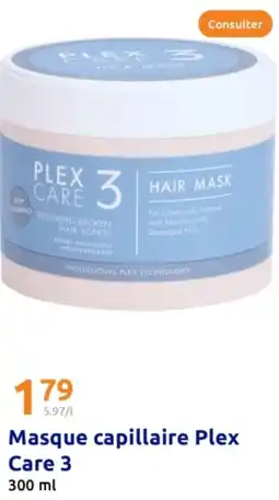 Action Masque capillaire Plex Care 3 offre