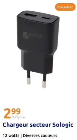 Action Chargeur secteur Sologic offre