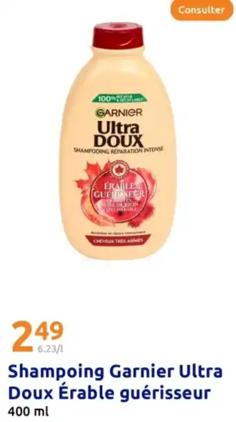 Action Shampoing Garnier Ultra Doux Érable guérisseur offre