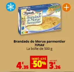 Coccinelle Express TIPIAK Brandade de Morue parmentier offre