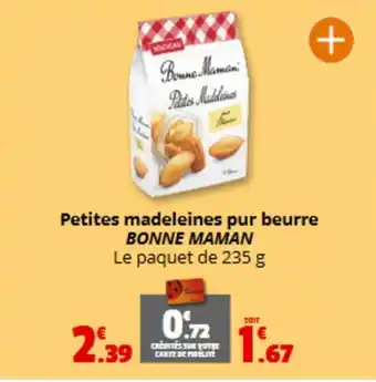 Coccinelle Express BONNE MAMAN Petites madeleines pur beurre offre