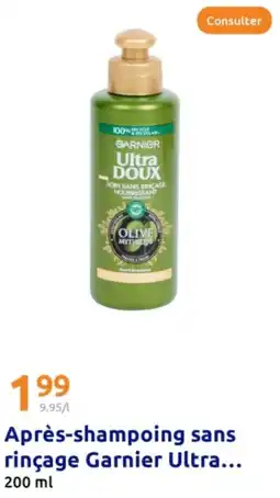 Action Après-shampoing sans rinçage Garnier Ultra offre