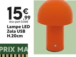 Maxi Bazar Lampe led zola usb h.20cm offre