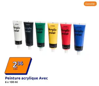 Action Peinture acrylique Avec offre