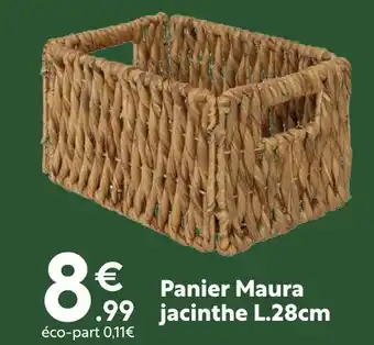 Maxi Bazar Panier Maura jacinthe L.28cm offre