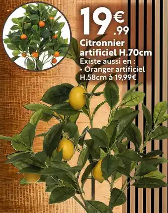 Maxi Bazar Citronnier artificiel H.70cm offre