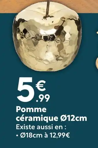 Maxi Bazar Pomme céramique Ø12cm offre