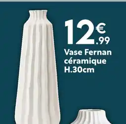 Maxi Bazar Vase Fernan céramique H.30cm offre