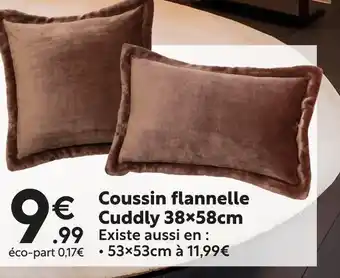 Maxi Bazar Coussin flanelle cuddly 38×58cm offre