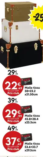 Maxi Bazar Malle tissu offre