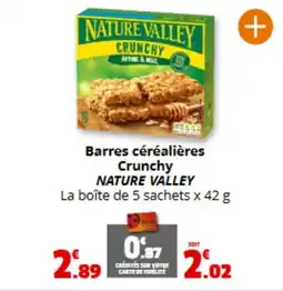 Coccinelle Express NATURE VALLEY Barres céréalières Crunchy offre