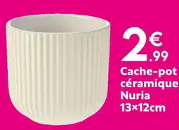 Maxi Bazar Cache-pot céramique Nuria 13x12 cm offre