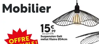 Maxi Bazar Suspension galt métal filaire ø34cm offre