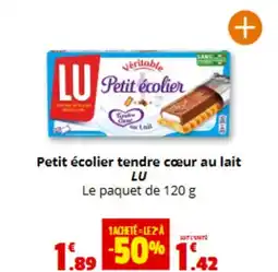 Coccinelle Express LU Petit écolier tendre cœur au lait offre