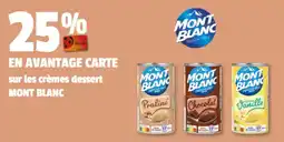 Coccinelle Express MONT BLANC sur les crèmes dessert offre