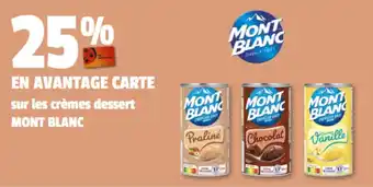 Coccinelle Express MONT BLANC sur les crèmes dessert offre