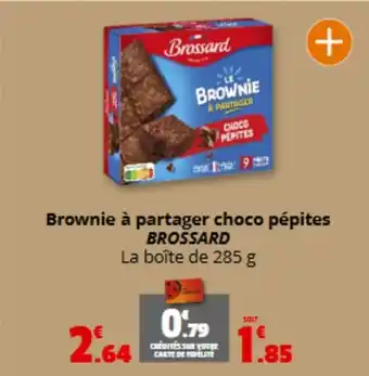 Coccinelle Express BROSSARD Brownie à partager choco pépites offre