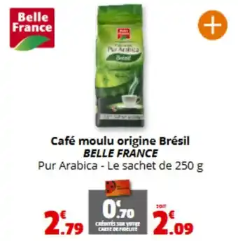 Coccinelle Express BELLE FRANCE Café moulu origine Brésil offre