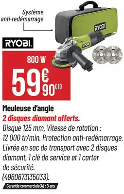 Bricorama Meuleuse d'angle RYOBI offre