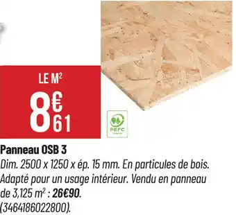 Bricorama Panneau OSB 3 offre