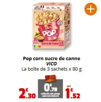 Coccinelle Express VICO Pop corn sucre de canne offre