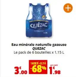 Coccinelle Express QUÉZAC Eau minérale naturelle gazeuse offre