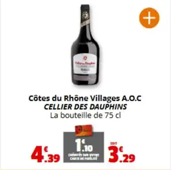 Coccinelle Express CELLIER DES DAUPHINS Côtes du Rhône Villages A.O.C offre