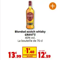 Coccinelle Express GRANT'S Blended scotch whisky offre