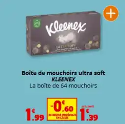 Coccinelle Express KLEENEX Boîte de mouchoirs ultra soft offre