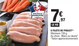 E.Leclerc 6 filets de poulet offre