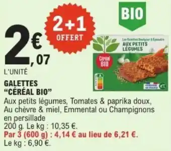 E.Leclerc Galettes céréal bio offre