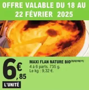 E.Leclerc Maxi flan nature bio offre