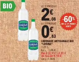 E.Leclerc Limonade artisanale bio lorina offre