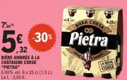 E.Leclerc Bière ambrée à la châtaigne corse pietra offre