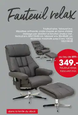 Möbel Martin Fauteuil relax, tabouret incl. offre