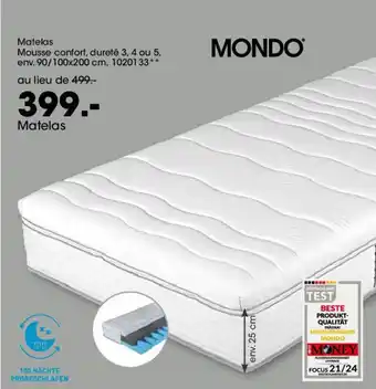 Möbel Martin MONDO® Matelas offre