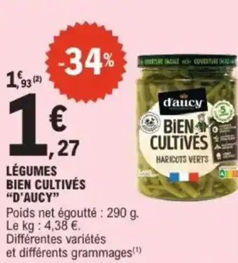 E.Leclerc Légumes bien cultivés d'aucy offre