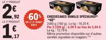 E.Leclerc Cheesecakes vanille spéculoos gü offre