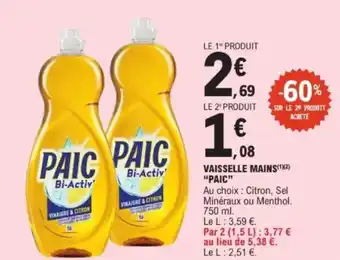 E.Leclerc Vaisselle mains paic offre