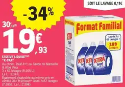 E.Leclerc Lessive liquide x-tra offre