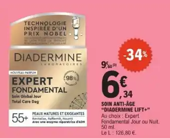 E.Leclerc Soin anti-âge diadermine lift+ offre