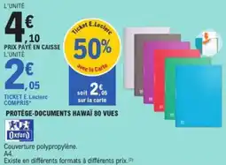 E.Leclerc Protège-documents hawaï 80 vues offre