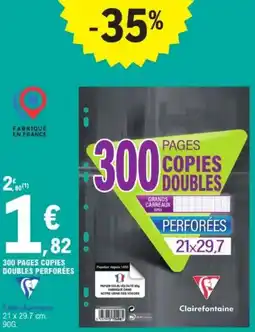 E.Leclerc 300 pages copies doubles perforées offre