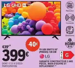 E.Leclerc Tv led 55UT73 55″ pouces offre