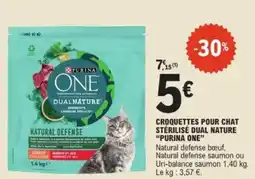 E.Leclerc Croquettes pour chat stérilisé dual nature purina one offre