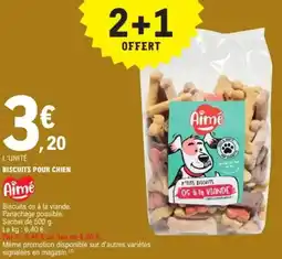 E.Leclerc Biscuits pour chien Aimé offre