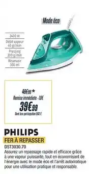 Proxi Confort Philips - fer à repasser dst3030.70 offre